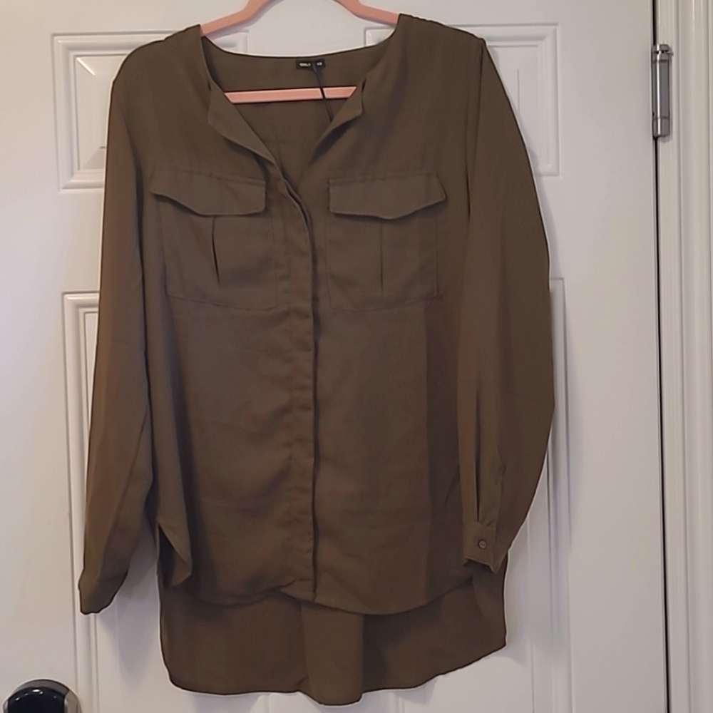 Olive, Only, women's blouse